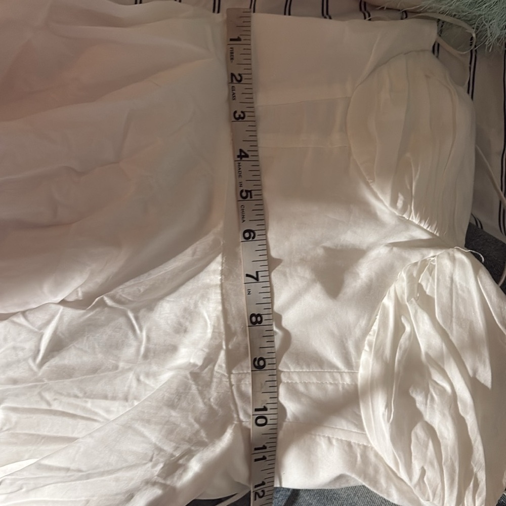 Zara White Strapless Midi Dress - Picture 14 of 15